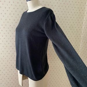 David Brooks dark grey silk mix sweater size S